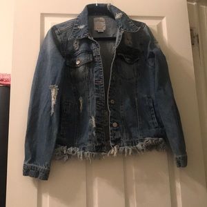 Distress Denim Jacket